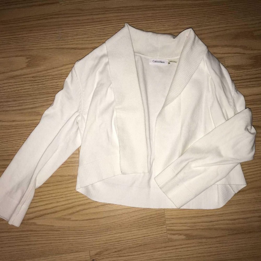 CALVIN KLEIN CROPPED BOLERO CARDIGAN